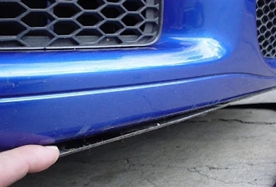 Why is it not recommended to repaint the front bumper?