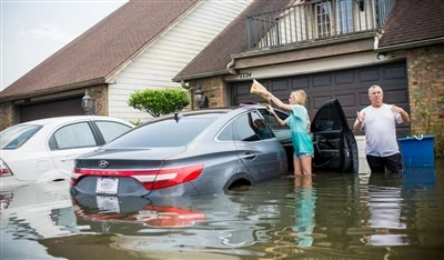 What part of a car is most affected by water damage?
